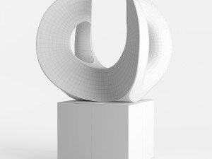modern decorative abstract stone art sculpture 07 3D 모델