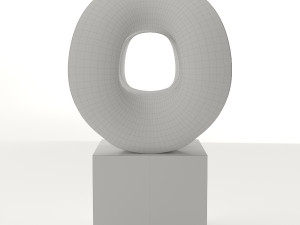 modern decorative abstract stone art sculpture 07 3D 모델