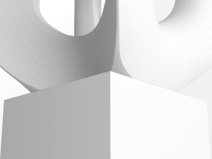 modern decorative abstract stone art sculpture 07 3D 모델