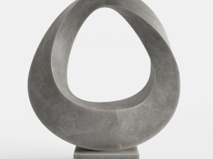 modern decorative abstract stone art sculpture 06 3D 모델