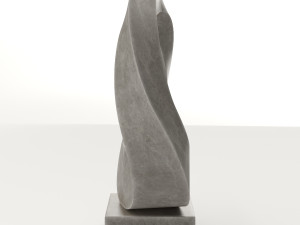 modern decorative abstract stone art sculpture 06 Modello 3D