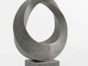 modern decorative abstract stone art sculpture 06 3D Model