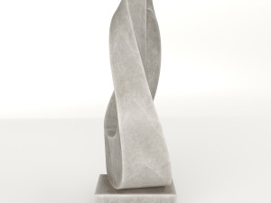 modern decorative abstract stone art sculpture 06 Modello 3D