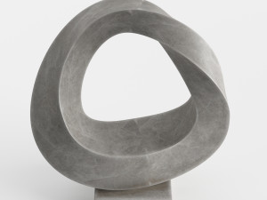 modern decorative abstract stone art sculpture 06 Modello 3D