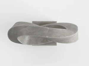 modern decorative abstract stone art sculpture 06 3D Model