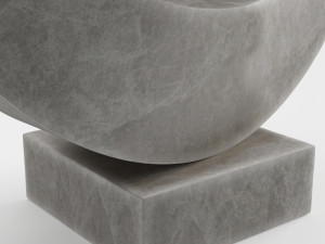 modern decorative abstract stone art sculpture 06 Modello 3D
