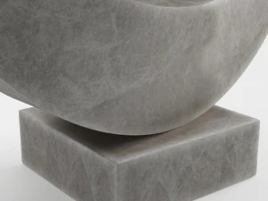 modern decorative abstract stone art sculpture 06 3D Model