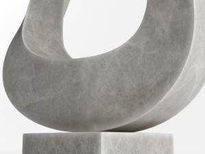 modern decorative abstract stone art sculpture 06 Modello 3D