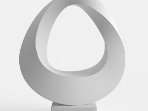 modern decorative abstract stone art sculpture 06 3D Model