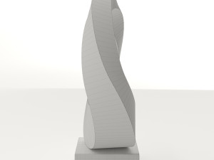 modern decorative abstract stone art sculpture 06 Modello 3D