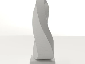 modern decorative abstract stone art sculpture 06 3D Model