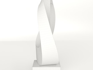 modern decorative abstract stone art sculpture 06 Modello 3D