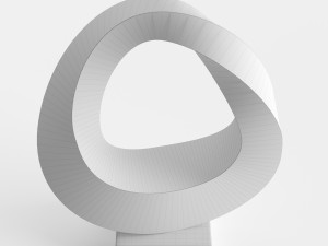 modern decorative abstract stone art sculpture 06 Modello 3D