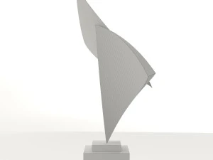 modern decorative abstract copper art sculpture 15 3D Model