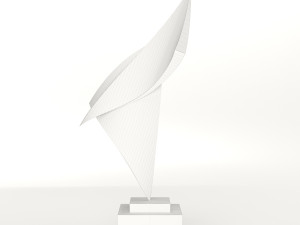 modern decorative abstract copper art sculpture 15 3D Model