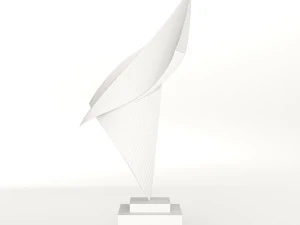 modern decorative abstract copper art sculpture 15 3D Model