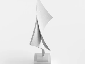 modern decorative abstract copper art sculpture 15 3D Model