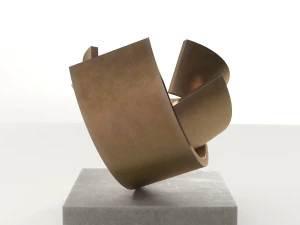 modern decorative abstract copper art sculpture 16 3D Model