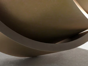 modern decorative abstract copper art sculpture 16 3D Model