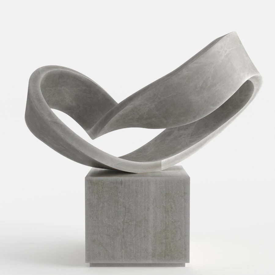 modern decorative abstract stone art sculpture 09 3D Model .c4d .max .obj .3ds .fbx .stl .blend 
