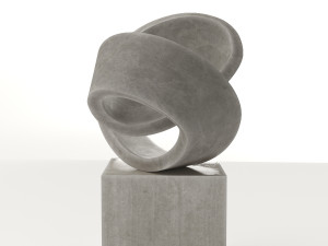 modern decorative abstract stone art sculpture 09 3D-Modell