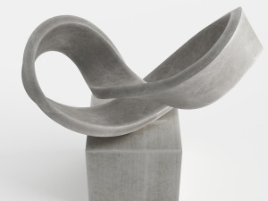 modern decorative abstract stone art sculpture 09 3D-Modell