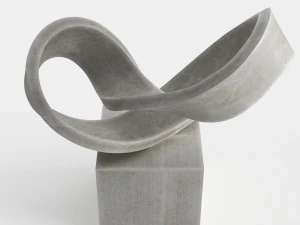 modern decorative abstract stone art sculpture 09 3D Model