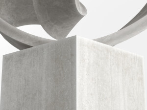 modern decorative abstract stone art sculpture 09 3D-Modell