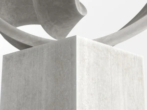 modern decorative abstract stone art sculpture 09 3D Model