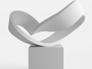 modern decorative abstract stone art sculpture 09 3D-Modell