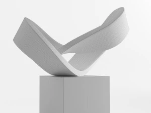 modern decorative abstract stone art sculpture 09 3D Model