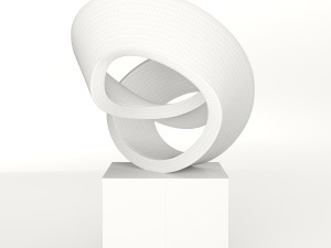 modern decorative abstract stone art sculpture 09 3D-Modell