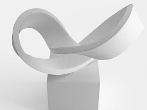 modern decorative abstract stone art sculpture 09 3D Model