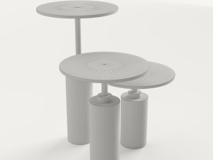 rossato arredamenti claridge tables 3D Model