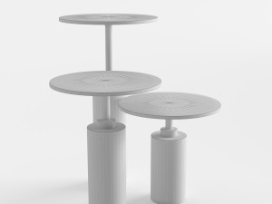 rossato arredamenti claridge tables 3D Model