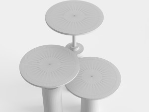 rossato arredamenti claridge tables 3D Model