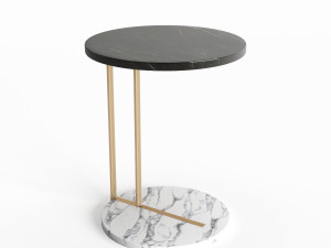 marble side table 3D 모델