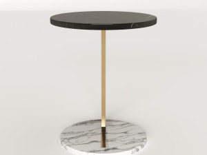 marble side table 3D Model