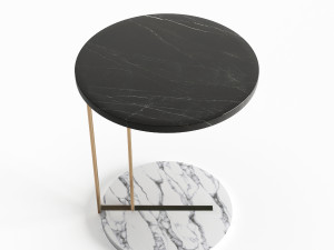 marble side table 3D Model