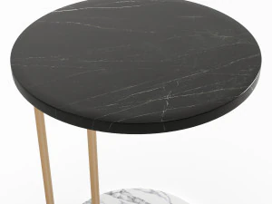 marble side table 3D Model