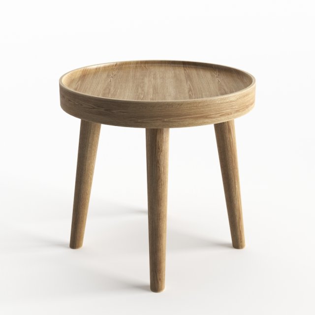 simple wood side table Modelo 3D .c4d .max .obj .3ds .fbx .stl .blend 