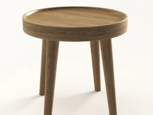 simple wood side table 3D Model