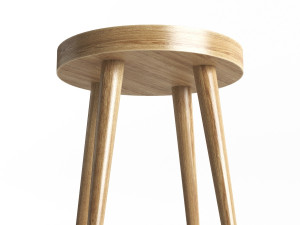 simple wood side table Modelo 3D