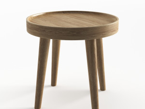 simple wood side table Modelo 3D