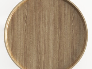 simple wood side table Modelo 3D