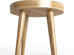 simple wood side table Modelo 3D