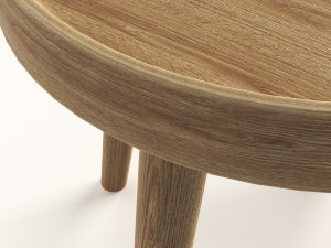 simple wood side table Modelo 3D