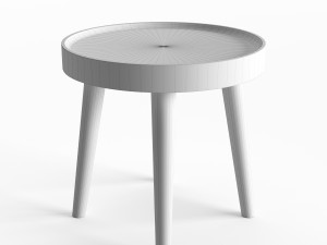 simple wood side table Modelo 3D
