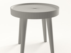 simple wood side table Modelo 3D