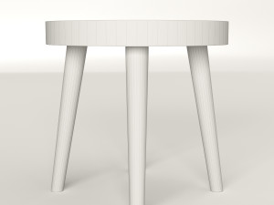 simple wood side table Modelo 3D